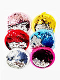 Sequin crochet coin purse