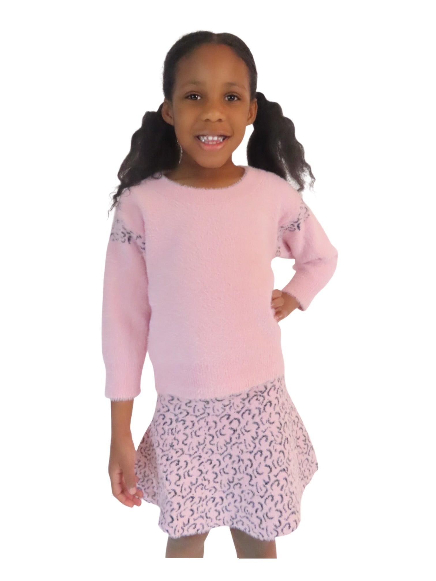 Girls 2pc sweater and skirt set