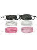 Rhinestone mesh mask