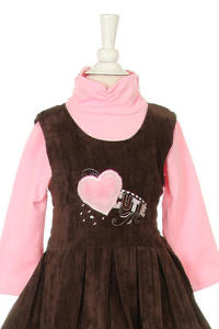 Dress with pink jacket
