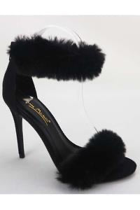 Fur fashion heels