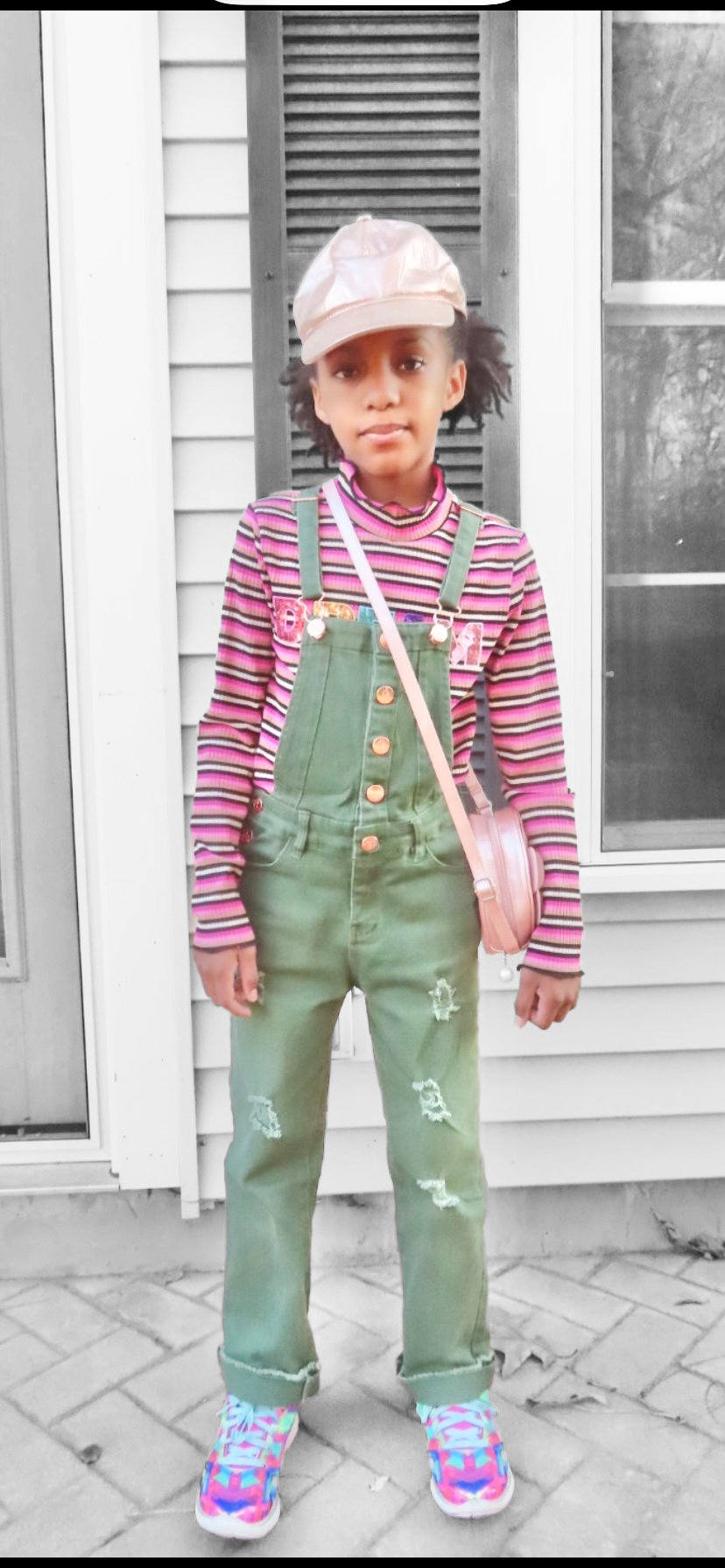 Girl’s denim overall