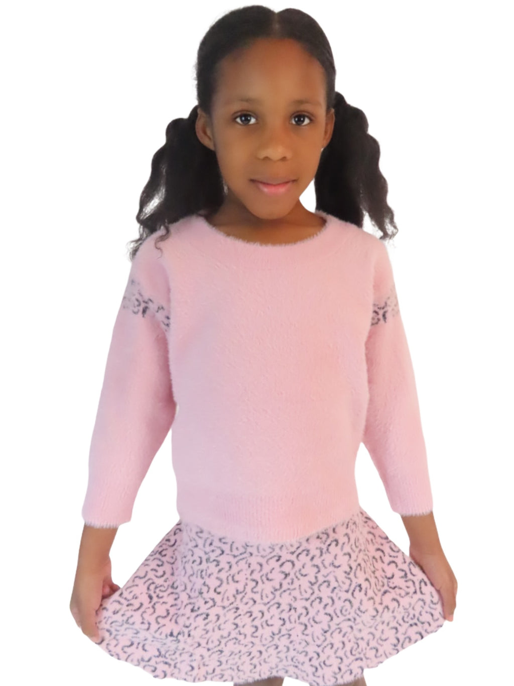 Girls 2pc sweater and skirt set