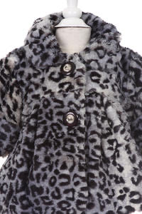 Gray leopard coat