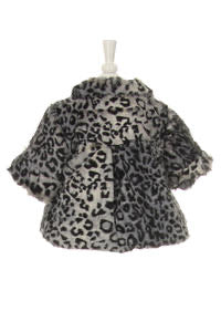 Gray leopard coat