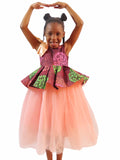 Wax print princess dress