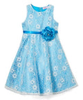 Girls lace dress turquoise